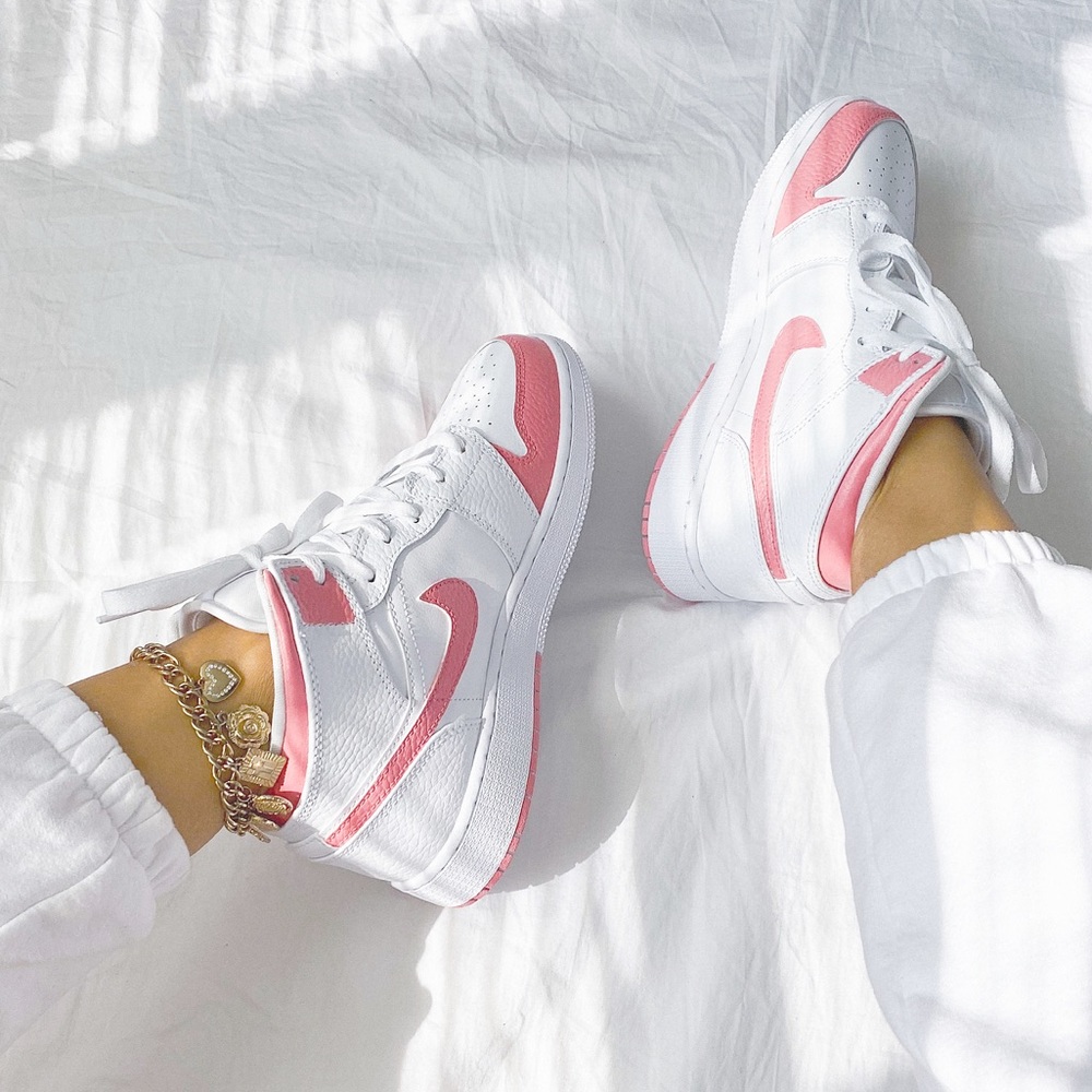 Nike custom air jordan 1 mid sneakers